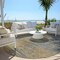 Homeroots 8' Brown Gold And Taupe Round Abstract Washable Indoor Outdoor Area Rug 587202 - alternate 3
