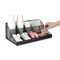 Mind Reader Network 11-Compartment Coffee Cup and Condiment Countertop Organizer, 9.5 x 17.88 x 6.63, Black COMORGMESH-BLK - alternate 3