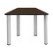 Regency Learning School Desk, 36 in W X Wood, Metal, Neo Walnut / Chrome TSD36231918NWBPCM - alternate 3