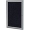 Ghent 1 Door Enclosed Recycled Rubber Bulletin Board, Satin Aluminum Frame, 24''H x 18''W, Confetti PA12418TR-CF - alternate 1