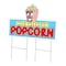 Signmission Hot Buttered Popcorn Yard & Stake plastic coroplast window, C-DC-2436-Hot Buttered Popcorn C-DC-2436-DS-Hot Buttered Popcorn - alternate 1