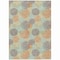 Homeroots 5' X 8' Beige Aqua And Orange Polka Dot Washable Indoor Outdoor Area Rug 614648 - alternate 3