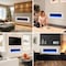 Edendirect 60-in W White Wall mount LED Flat wall Electric Fireplace with Remote Control Included ZR-WM60-WH - alternate 3