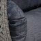 Leisuremod Mendoza Light Grey Wicker Hanging 2 person Egg Swing Chair with Cahrcoal Cushions MSCLGR-53CBU - alternate 5