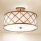 Jonathan Y Elizabeth 16.8 in. Metal LED Flush Mount, Gold/White JYL3504A - alternate 3