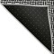 Homeroots 9' X 12' Black And Ivory Geometric Washable Indoor Outdoor Area Rug 594447 - alternate 4