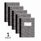 C-Line Products 7-1/2” x 9-3/4" Black Marble College Ruled Composition Notebook, 1/EA, 12EA/CT 22022-CT - alternate 2