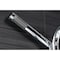 Kingston Brass Three-Handle 2-Hole Adjustable Wall Mount Clawfoot Tub Faucet with Knurled Handle and Hand Shower AE8451RKX - alternate 2