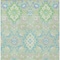 Homeroots 10' X 14' Mint Green Blue And Ivory Oriental Washable Indoor Outdoor Area Rug 597703 - alternate 4