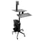Omnimed ERGO Computer Transport Stand With Cord Reel 350714 - alternate 3
