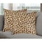 Homeroots Set of Two 18" Brown and Black Leopard Cowhide Throw Pillows, 2PK 544652 - alternate 1