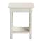 Baxton Studio Niklas Nightstand with Twisted Legs - 1-Drawer Bedroom Side Table with Storage Shelf, White 266-14635-ZORO - alternate 4