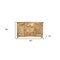 Homeroots 60in Natural Distressed Solid Wood Three Drawer Sideboard With Two Doors 606318 - alternate 4