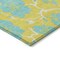 Homeroots 5' X 8' Yellow And Aqua Floral Washable Indoor Outdoor Area Rug 600055 - alternate 4