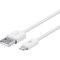 Monoprice APPLE MFI CERTIFIED LIGHTNING TO USB CHARGE  SYNC CABLE, 3FT WHITE 12844 - alternate 1
