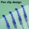 Deli Gel Pen 0.5mm, Blue Ink, Capped, Soft Grip, 12PK E6600S - alternate 3