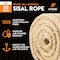 Xpose Safety Sisal Rope, 1/2 In Thick Rope, 50 Ft Rope, Heavy Duty Durable Natural Fiber Rope SR12-50-A - alternate 3