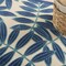 Homeroots 6' X 9' Navy Blue And Beige Botanical Leaves Indoor Outdoor Area Rug 546679 - alternate 4