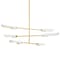 Mitzi The Lifestyled Co X Harperrose 6 Light Chandelier 5.5 In. Aged Brass/Soft White H828806-AGB/SWH - alternate 1