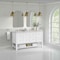 James Martin Vanities Breckenridge 60 in. Double Vanity, Bright White, w/ 3 CM Eternal Jasmine Pearl Quartz Top 330-V60D-BW-3EJP - alternate 3