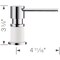 Blanco Lato Soap Dispenser, White/Chrome Dual Finish 402307 - alternate 4