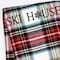 Homeroots 55" X 70" Black Red And White Plaid Cotton Blend Ski House Embroidered Throw Blanket with Fringe 713572 - alternate 3
