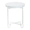 Baxton Studio Laverne Metal Accent Table, White 259-14293-ZORO - alternate 5
