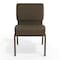 Flash Furniture Hercules Church Chair, Brown Back, 21-1/4 in W 25" L 33" H, Fabric Seat FD-CH0221-4-GV-S0819-GG - alternate 4