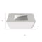 Homeroots 40" White Wood Floating Bathroom Vanity With White Sink And Two Drawers 624120 - alternate 4