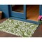 Homeroots 3' X 5' Green And Ivory Damask Washable Indoor Outdoor Area Rug 614425 - alternate 1