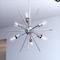 Vaxcel Estelle 6-Light 19 in W Polished Nickel Mid-Century Modern Sputnik Pendant Ceiling Fixture P0237R - alternate 4