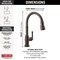 Delta Broderick: Touch2O Technology Kitchen Faucet with Touchless Technology 9190TL-RB-DST - alternate 5