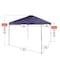Crown Shade One Touch Polyester Canopy 9.1 ft. H X 10 ft. W X 10 ft. L RM100E-B5 - alternate 4