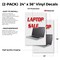 Signmission Laptop Sale, Vinyl Decals Only 24 Inch x 36 Inch, Vinyl Decal, 2PK DSB-2436-2PACK-Laptop Sale - alternate 2