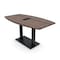 Skutchi Designs Boat Conference Table With Power Unit, 36 in W, 72 in L, Brown HAR-BOT-36x72-DOU.BK-H3041-EBLK - alternate 1