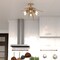 Vaxcel Estelle 6-Light 24 in W Brass Gold Mid-Century Modern Sputnik Semi Flush Ceiling Fixture C0162R - alternate 3