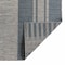 Homeroots 8' Runner Blue and Gray Striped Stain Resistant Indoor Outdoor Runner Rug 531643 - alternate 5