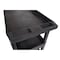 Luxor Cart, (2) Tub, 1 Flat shelves, 18"x32", High Density Polyethylene (Shelf)/Polyvinyl Chloride (Leg) EC121HD-B - alternate 5