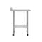 Flash Furniture Reese 30in. x 36in. Work Table, SS Top Shelf, 4in. Backsplash, Adjustable Undershelf, 4 Casters NH-WT-3036-GG-B4-CAS-GG - alternate 2