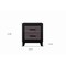 Homeroots 22" Black And Gray Wood Two Drawer Nightstand 564652 - alternate 2