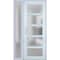 Vdomdoors Front Exterior Prehung FiberGlass Door Frosted Glass / Manux 8002 White Silk / Sidelight Exterior W MANUX8002EXD-WS-W36+12 x H80-RH - alternate 2