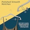 Lifemaster Velvet Skirt Hangers, Adjustable Clips, 360 Deg Swivel Hook, Non-Slip, Holds 10 lbs, White, 50PK LMVSH50WH - alternate 5