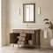 James Martin Vanities Kinnsden 48" Single Vanity, Weathered Oak w/ 3 CM White Zeus Silestone Top D680-V48-WTO-3WZ - alternate 2