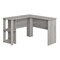 Homeroots 47" Gray Wood Corner Computer Desk 489884 - alternate 2