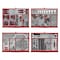 Teng Tools 615 Piece PRO35 53 Inch Wide Red Mega Master Roller Cabinet Tool Kit - TKW53R615T - alternate 3
