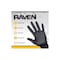 Sas Safety Raven, Nitrile Disposable Gloves, Textured, 7 mil Palm, Nitrile, Powder-Free, M, Black, 100 PK SA66517 - alternate 3
