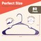 Campior Premium Clothes Hangers, Slim, Durable Plastic with Shoulder Grooves, Purple, 80PK CMPPLH80PU - alternate 5