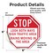 Signmission Stop Look Both Ways High Traffic Ar, 6 inch X 6 inch, Vinyl Decal, 2PK OC-D-2PACK-6-212 - alternate 2