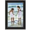 Homeroots Two Girls at the Beach 4 Black Framed Print Wall Art 406497 - alternate 1