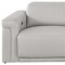 Homeroots 100" Light Gray Top Grain Leather Reclining Metal USB Sofa 720431 - alternate 5